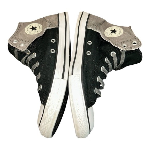 Converse Unisex 717659F fashion-sneakers  Black and Gray High-Top Sneakers - Picture 8 of 10